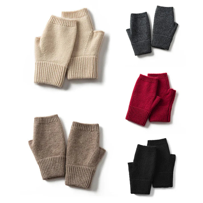 Pure Cashmere Fingerless Gloves