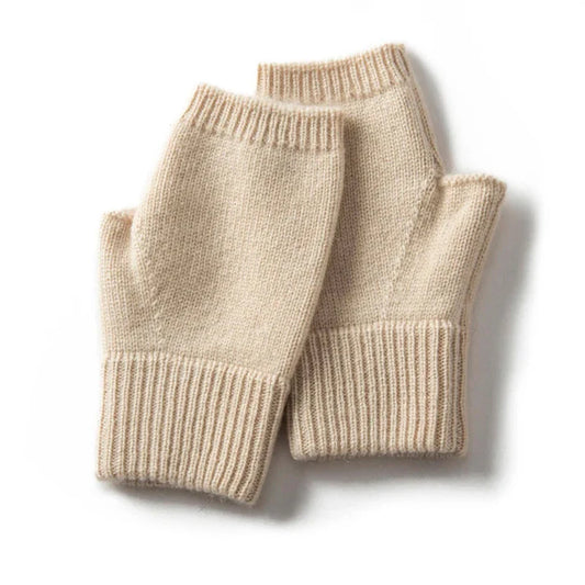 Pure Cashmere Fingerless Gloves